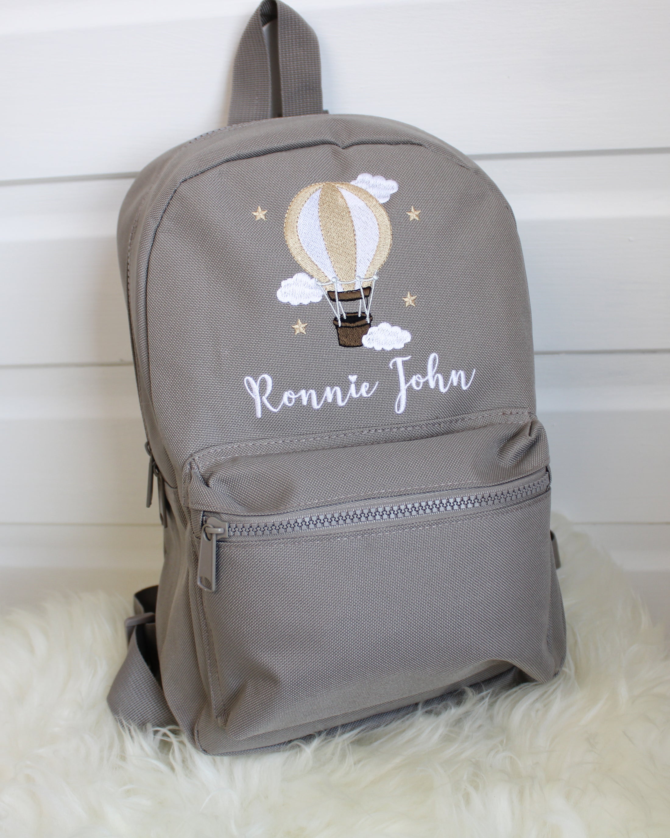 Hot Air Balloon  - Embroidered Backpack