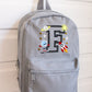 Space / Astronaut Theme - Embroidered Initial Backpack