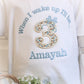 Birthday Age Bow - Embroidered Birthday Eve Pyjama Short Set