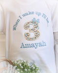 Load image into Gallery viewer, Birthday Age Bow - Embroidered Birthday Eve Pyjama Short Set
