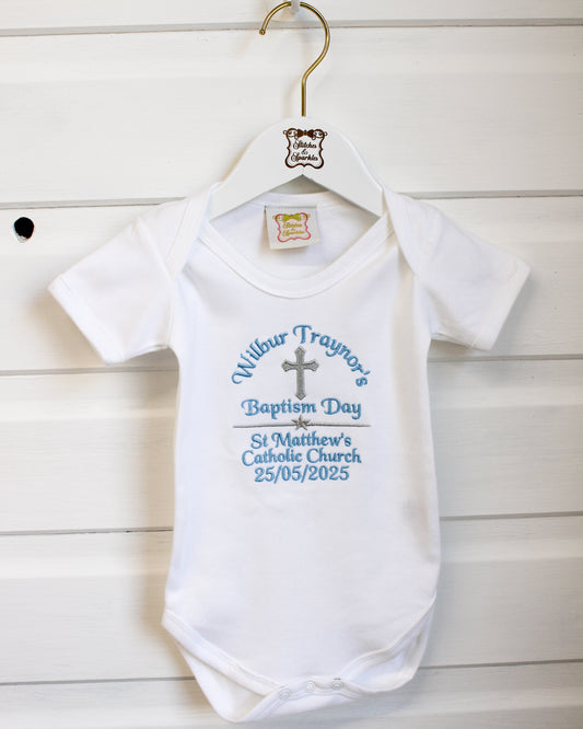 Embroidered Christening Day / Baptism Vest