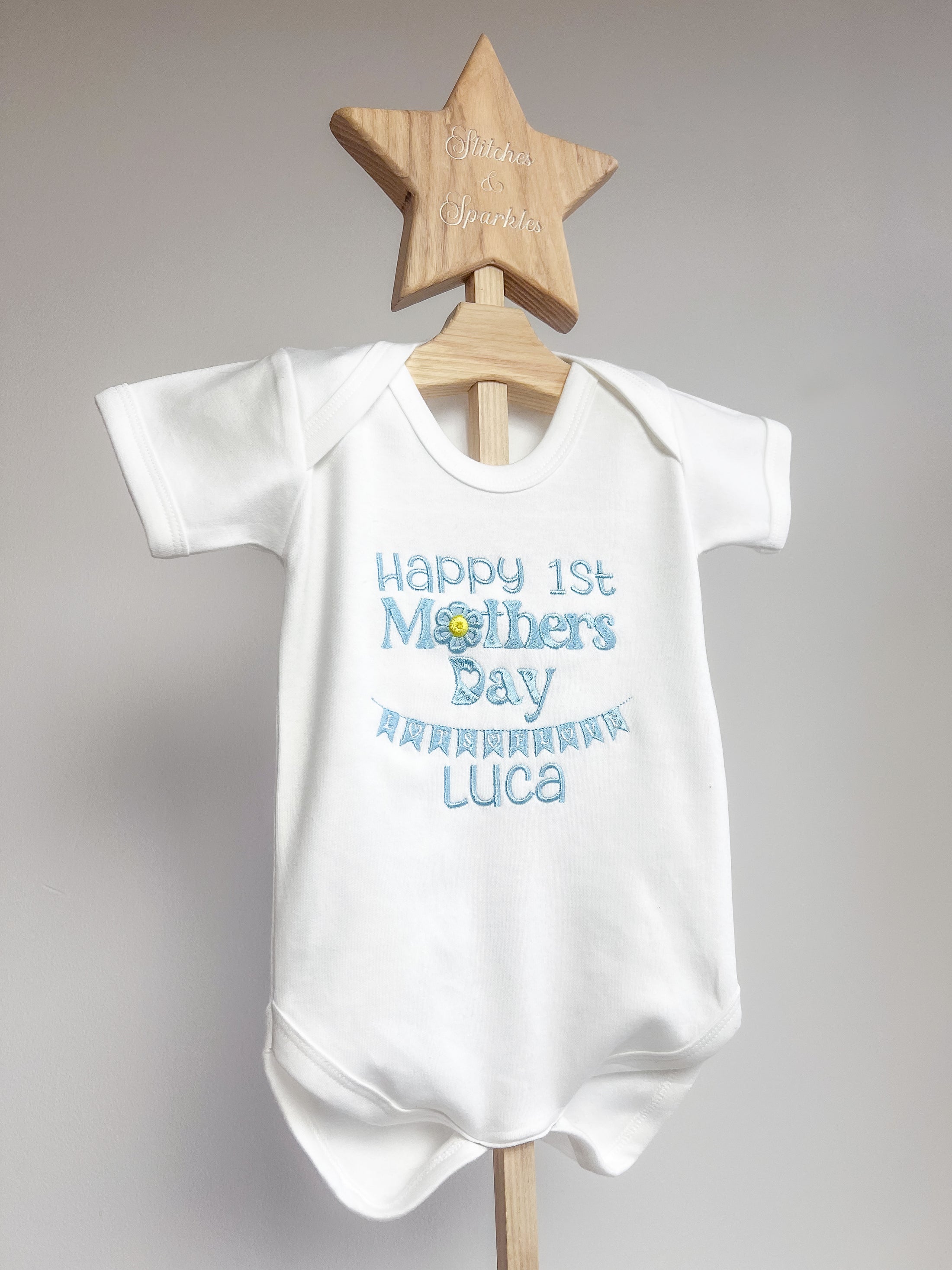 Daisy First Happy Mothers Day - Embroidered Vest