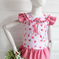 Exclusive Strawberry Embroidered Initial Swim Bather