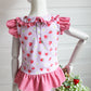 Exclusive Strawberry Embroidered Initial Swim Bather