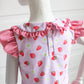 Exclusive Strawberry Embroidered Initial Swim Bather