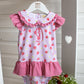 Exclusive Strawberry Embroidered Initial Swim Bather