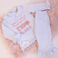 Daisy - Embroidered Elizabeth Ruffle Long Nightwear Pyjama Set