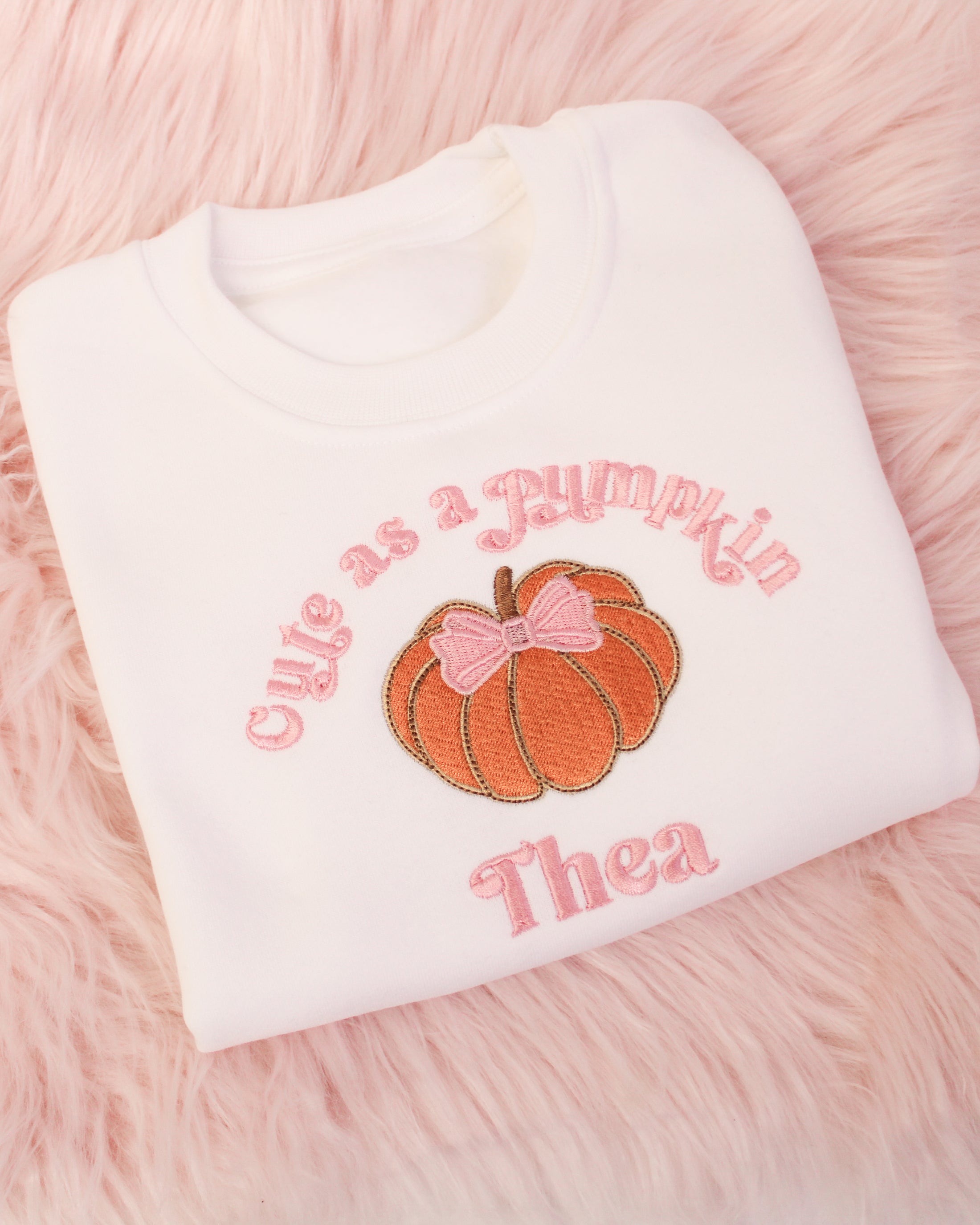 Cutest Pumpkin in the Patch - Embroidered Sweatshirt / Jumper
