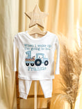 Load image into Gallery viewer, Farm tractor Birthday eve - Embroidered Lounge Pyjama Set
