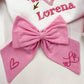 Embroidered Valentines Bow