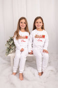 Load image into Gallery viewer, Christmas Train Embroidered Lounge Pyjama Set
