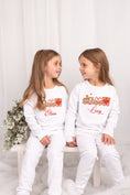 Load image into Gallery viewer, Christmas Train Embroidered Lounge Pyjama Set
