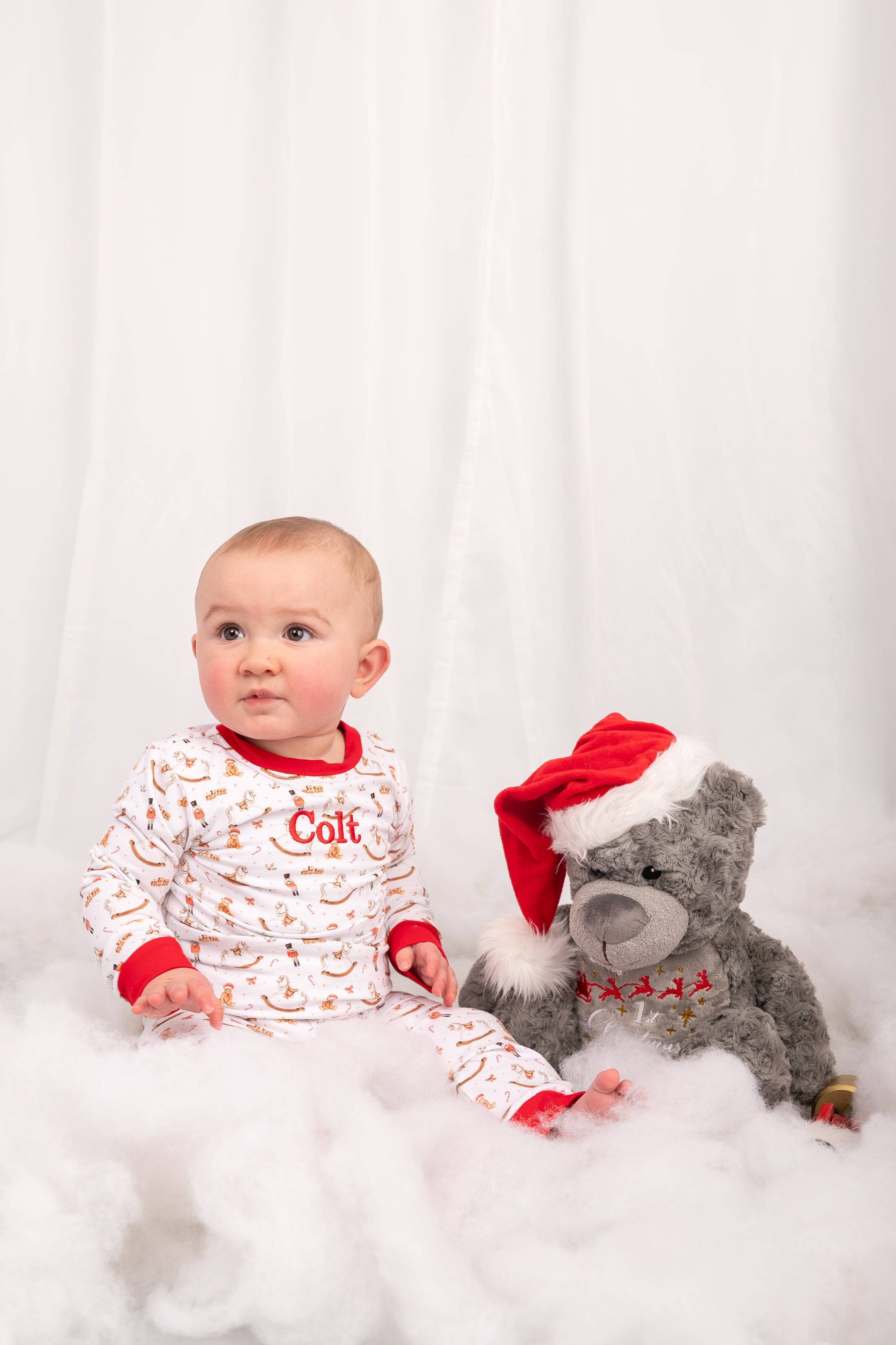 Exclusive Nut Cracker & Horse Print - Christmas Embroidered Initial Pyjamas