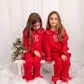 Exclusive Aliyah Frills - Peter Pan Collar Christmas Embroidered Initial Pyjamas