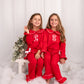 Exclusive Aliyah Frills - Peter Pan Collar Christmas Embroidered Initial Pyjamas