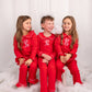 Exclusive Aliyah Frills - Peter Pan Collar Christmas Embroidered Initial Pyjamas