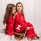 Exclusive Aliyah Frills - Peter Pan Collar Christmas Embroidered Initial Pyjamas