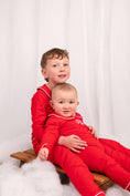Load image into Gallery viewer, Exclusive Amari - Peter Pan Collar Christmas Embroidered Initial Pyjamas
