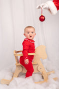 Load image into Gallery viewer, Exclusive Amari - Peter Pan Collar Christmas Embroidered Initial Pyjamas
