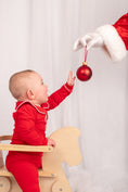 Load image into Gallery viewer, Exclusive Amari - Peter Pan Collar Christmas Embroidered Initial Pyjamas
