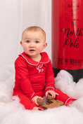 Load image into Gallery viewer, Exclusive Amari - Peter Pan Collar Christmas Embroidered Initial Pyjamas

