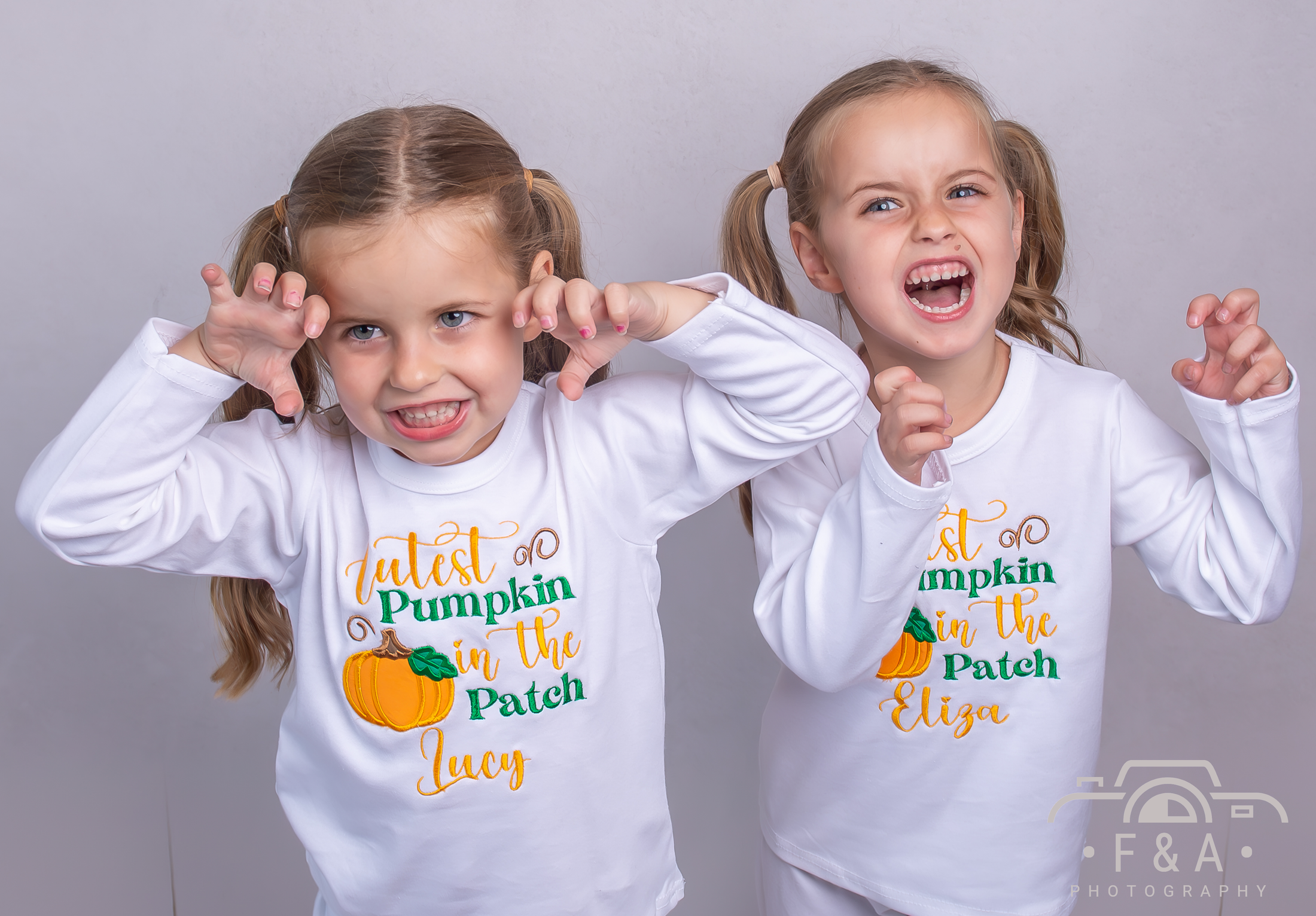 Embroidered Cutest Pumpkin in the Patch Halloween White Lounge Set