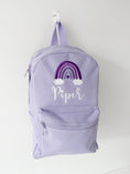 Load image into Gallery viewer, Backpack - Embroidered Boho Rainbow
