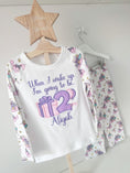 Load image into Gallery viewer, Embroidered Birthday Eve Present Bow Pyjamas

