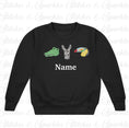 Load image into Gallery viewer, Embroidered Safari Animals Jumper Sweatshirt
