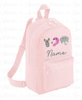 Load image into Gallery viewer, Embroidered Safari Animals Backpack
