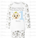Load image into Gallery viewer, Embroidered Cocomelon JJ Birthday Eve Pyjamas
