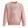 Load image into Gallery viewer, Embroidered Safari Animals Jumper Sweatshirt
