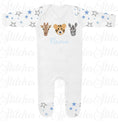 Load image into Gallery viewer, Embroidered Safari Animals Romper
