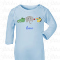 Load image into Gallery viewer, Embroidered Safari Animals Romper
