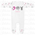 Load image into Gallery viewer, Embroidered Safari Animals Romper
