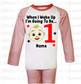 Load image into Gallery viewer, Embroidered Cocomelon JJ Birthday Eve Pyjamas
