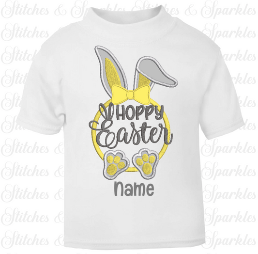 Embroidered My First / Hoppy Easter T-Shirt