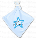 Load image into Gallery viewer, Embrodiered Baby Comforter & Rattle - Heart / Star / Initial & Name
