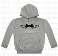 Load image into Gallery viewer, Embroidered Bow Design - Pull on Hoodie
