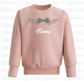 Load image into Gallery viewer, Embroidered Bow Design Jumper Sweatshirt
