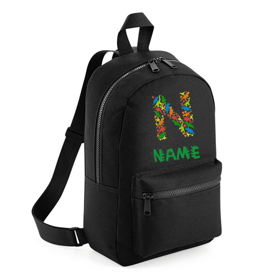 Embroidered Dinosaur Backpack