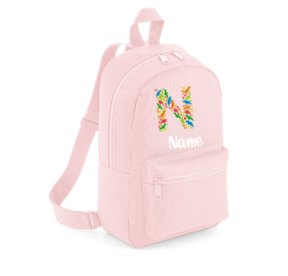 Embroidered Dinosaur Backpack