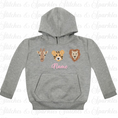 Load image into Gallery viewer, Embroidered Safari Animals - Pull on Hoodie
