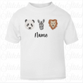 Load image into Gallery viewer, Embroidered Safari Animals T-shirt
