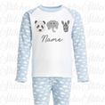 Load image into Gallery viewer, Embroidered Safari Animals Pyjamas
