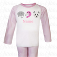 Load image into Gallery viewer, Embroidered Safari Animals Pyjamas
