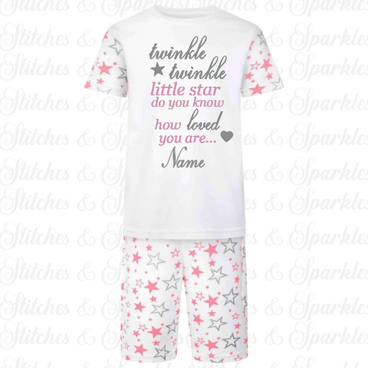 Twinkle Twinkle Little Star Pyjama Short Set