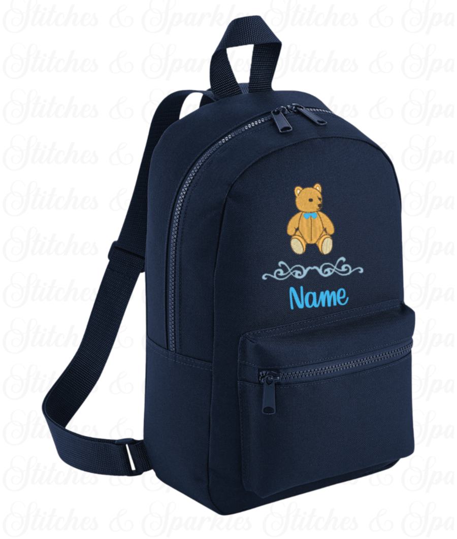 Embroidered Backpack - Teddy Bear