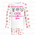 Load image into Gallery viewer, Embroidered Safari Birthday Animal Pyjamas
