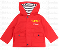 Load image into Gallery viewer, Embroidered Bow Rain Jacket / Coat
